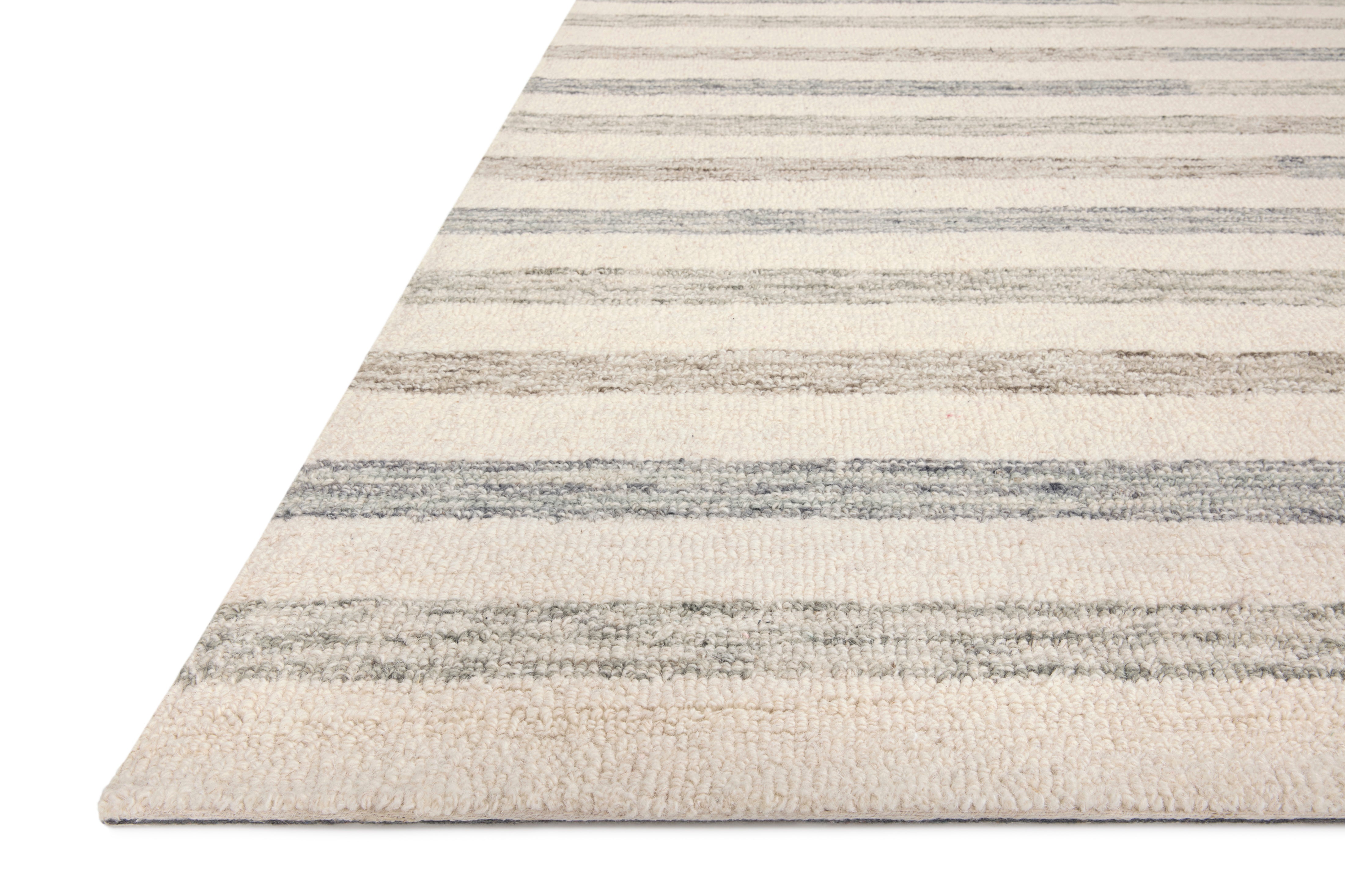 Chris Loves Julia x Loloi Chris Ivory / Slate Rug 1-RUGS Loloi