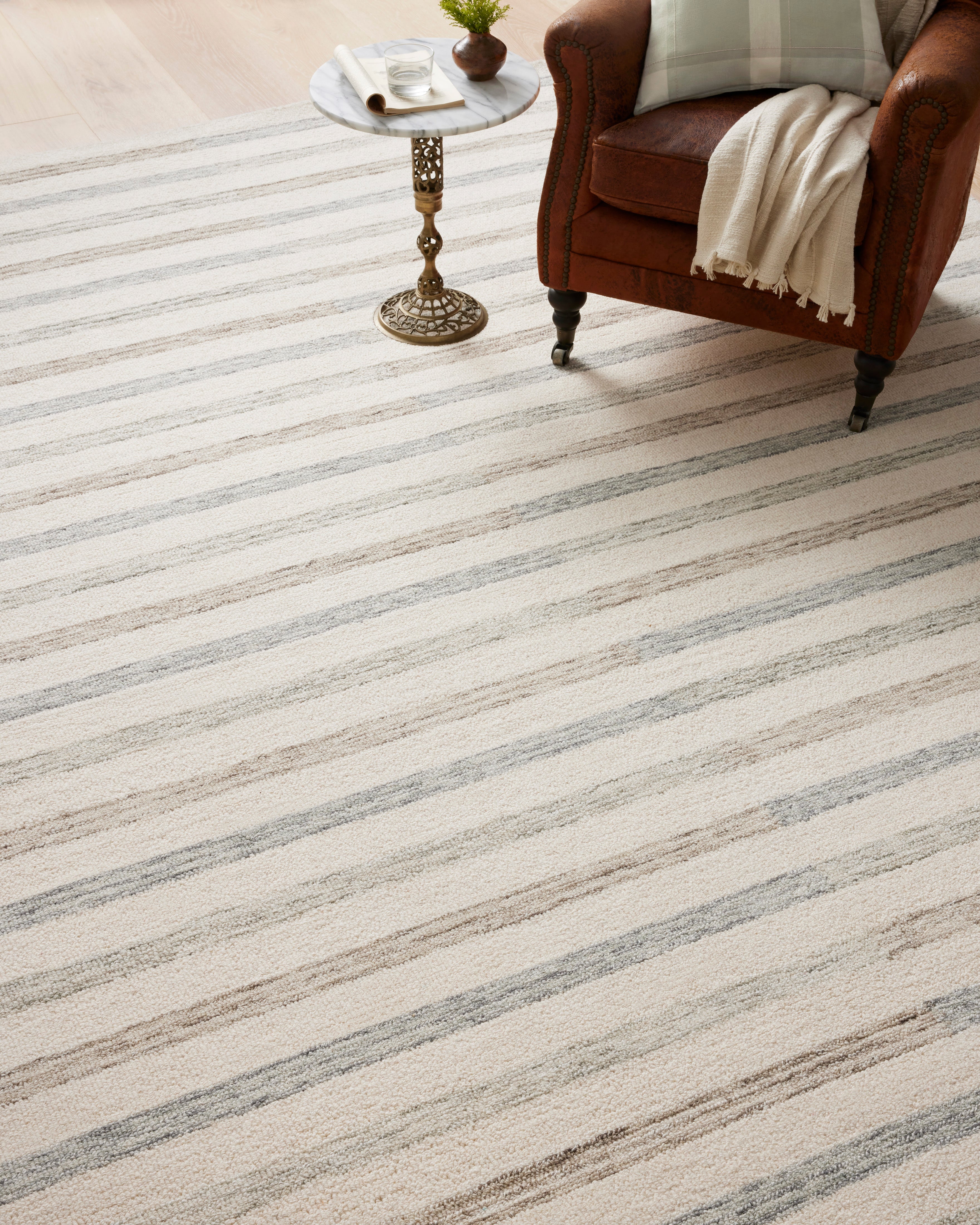 Chris Loves Julia x Loloi Chris Ivory / Slate Rug 1-RUGS Loloi