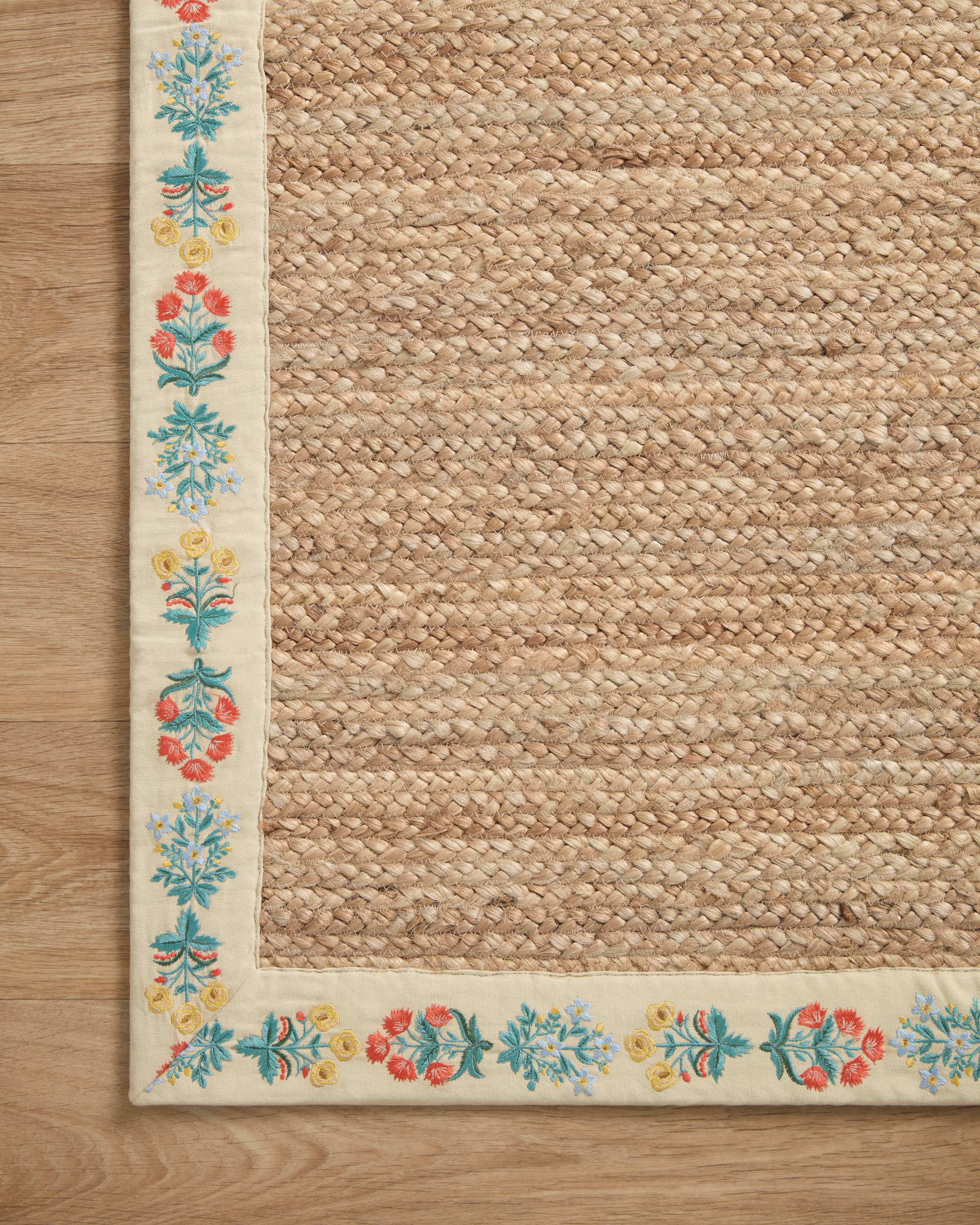 Rifle Paper Co. x Loloi Costa Natural / Cream Rug 1-RUGS-patterned Loloi