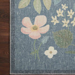 Rifle Paper Co. X Loloi/ Cotswolds Strawberry Fields Teal Rug 3 - RUGS - patterned Loloi
