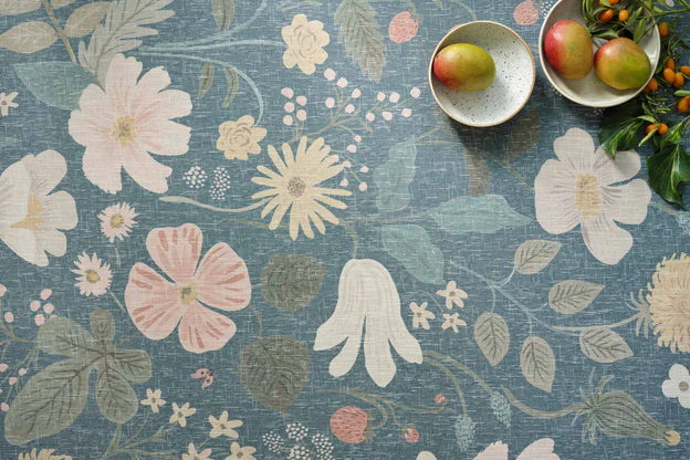 Rifle Paper Co. X Loloi/ Cotswolds Strawberry Fields Teal Rug 3 - RUGS - patterned Loloi