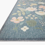 Rifle Paper Co. X Loloi/ Cotswolds Strawberry Fields Teal Rug 3 - RUGS - patterned Loloi