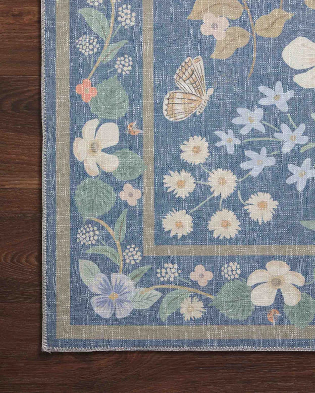 Rifle Paper Co. X Loloi/ Cotswolds Willow Indigo Rug 3 - RUGS - patterned Loloi