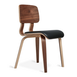 Gus* Modern Cardinal Dining Chair - Set of 2 10 - c - FURNITURE - chair Gus Walnut Moto Black Leather