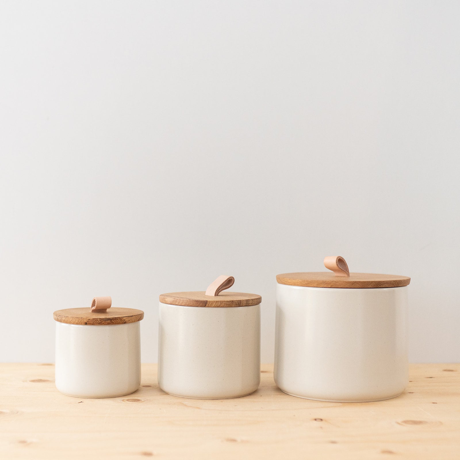 Ceramic Vanilla Canister with Lid - Rug & Weave