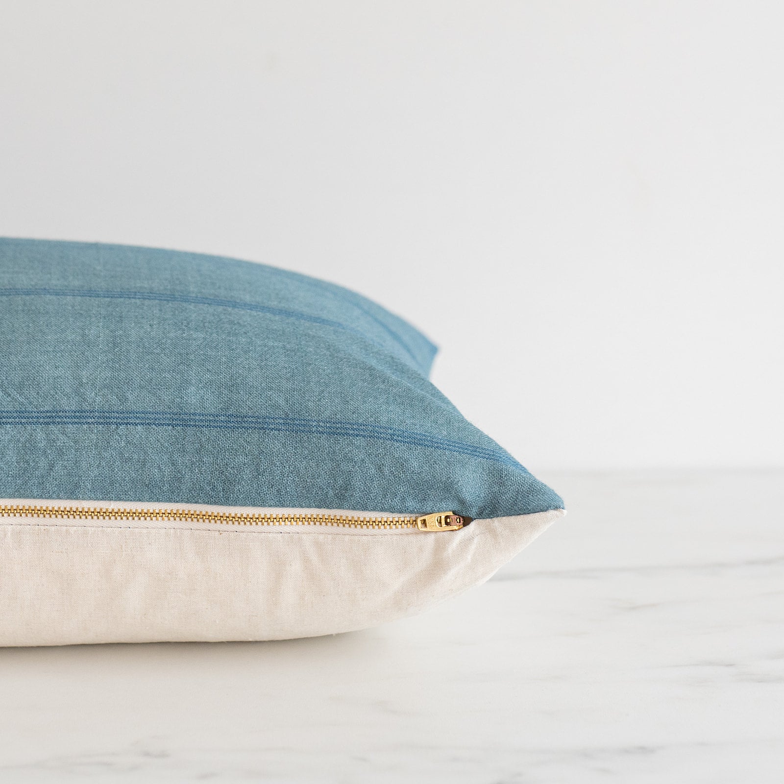 Cerulean Silk Bhujodi Fringe Pillow Cover 3 - PILLOWS - Bhujodi - cool Rug & Weave Pillows