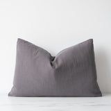 Charcoal Linen Pillow Cover