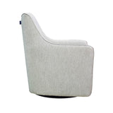 Kenny Swivel Club Chair - Woven Linen