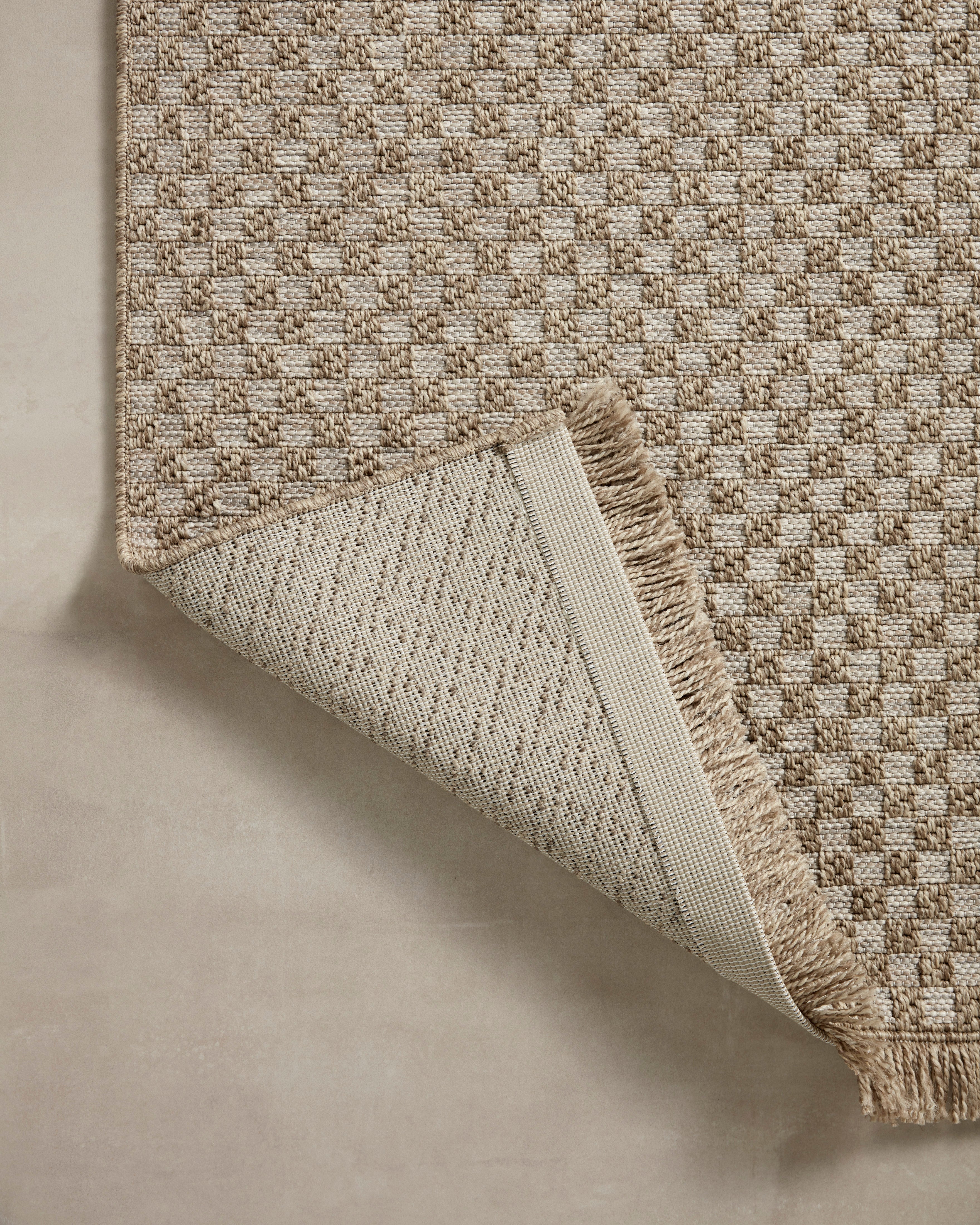 Loloi Dawn Natural Check Outdoor Rug 5-Rugs - indoor/outdoor Loloi