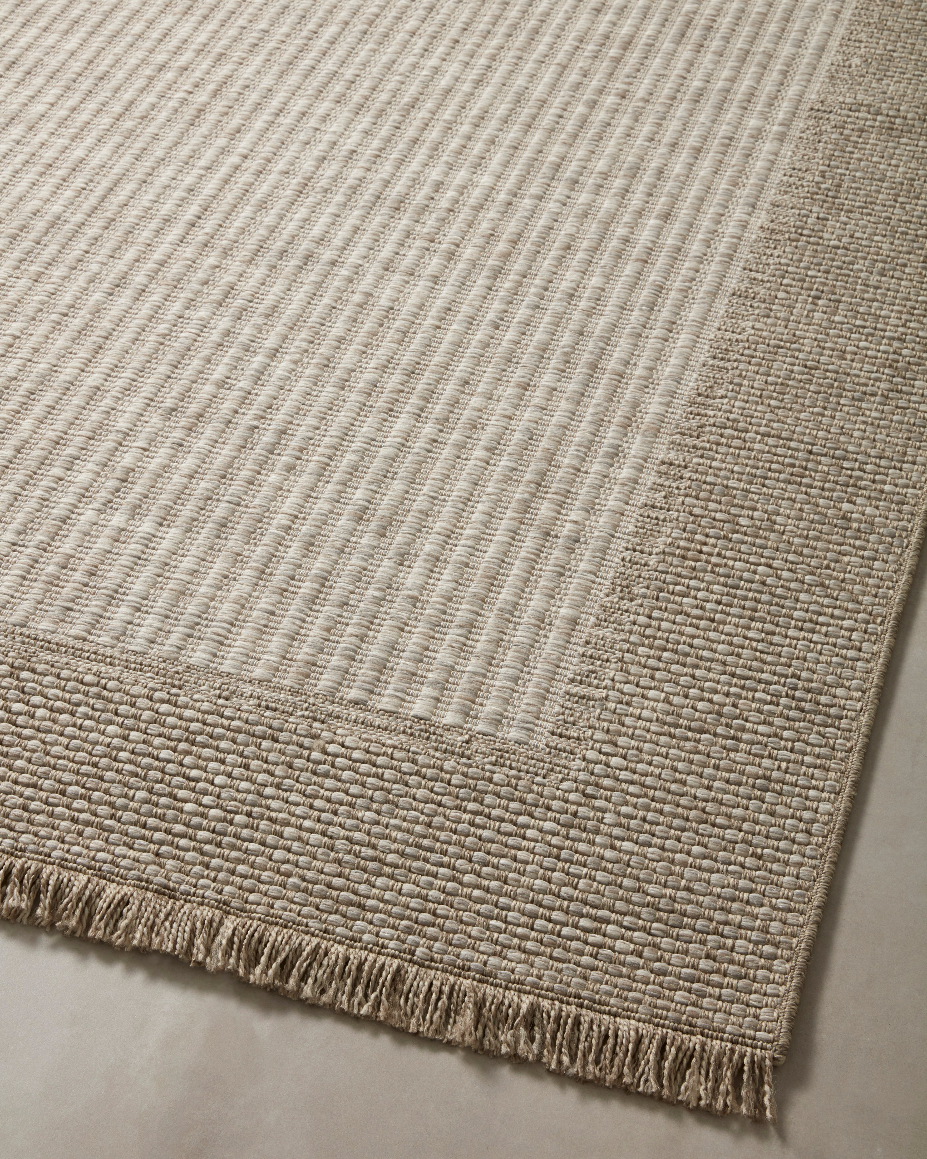 Loloi Dawn Natural Border Outdoor Rug 5-Rugs - indoor/outdoor Loloi