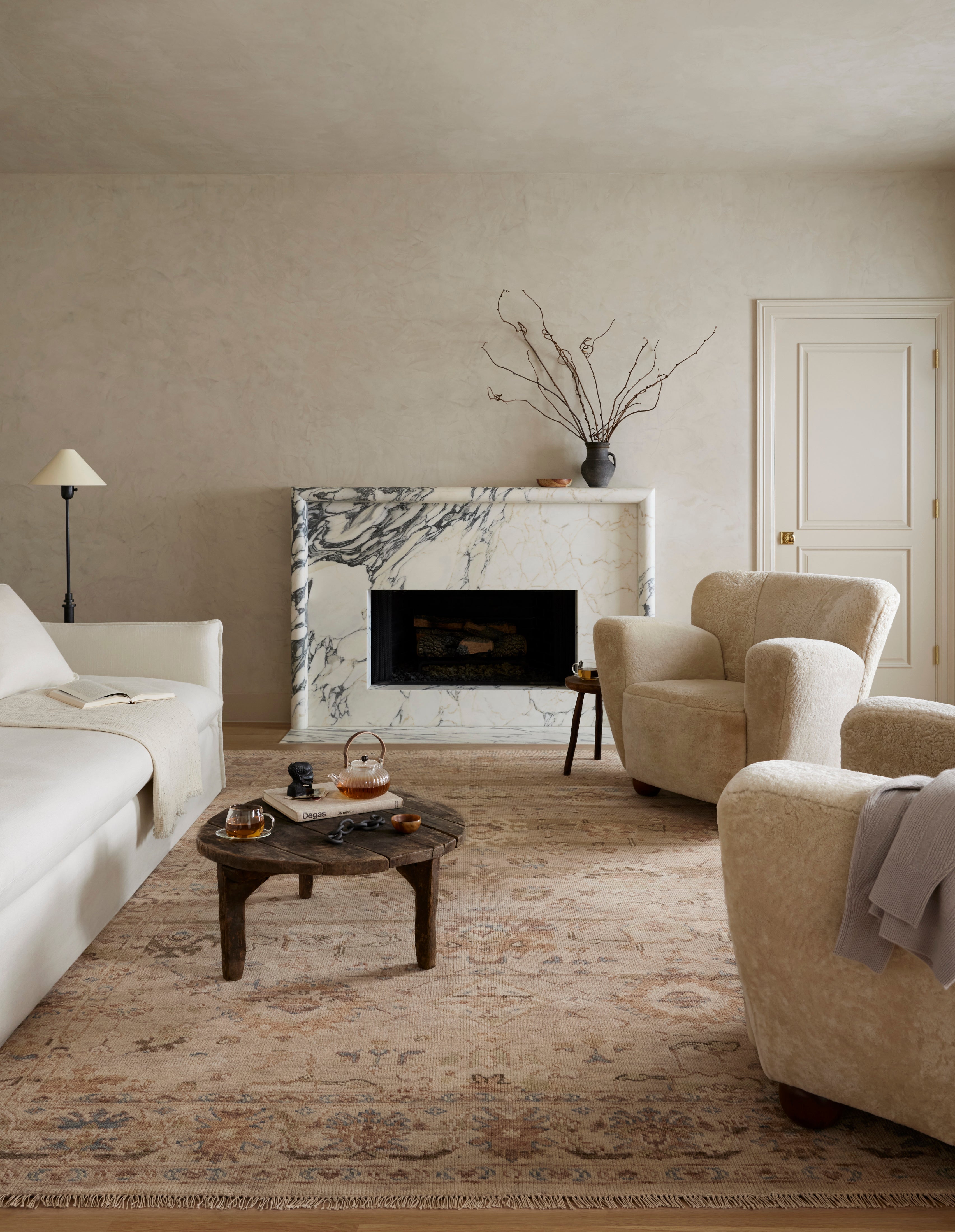 Loloi Dominic Blush / Taupe Rug 3-natural fibre rugs Loloi