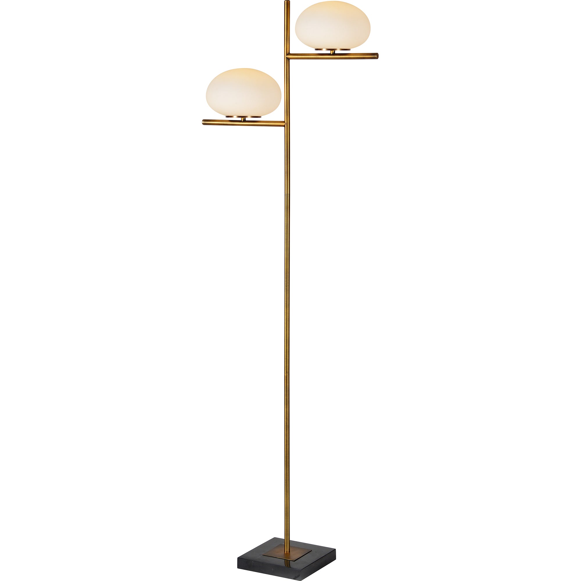 Deborah Brass & Marble Floor Lamp - Rug & Weave