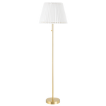 Demi Floor Lamp LIGHTING - floor lamp Hudson Valley Lighting Aged Brass