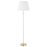 Demi Floor Lamp LIGHTING - floor lamp Hudson Valley Lighting Aged Brass