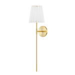Demi Wall Sconce LIGHTING - sconce Hudson Valley Lighting Straight Aged Brass