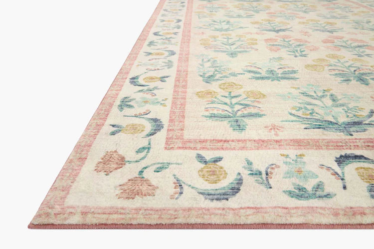 Rifle Paper Co. X Loloi/ Eden Mughal Rose Blush Rug 0-RUGS-patterned Loloi