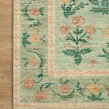 Rifle Paper Co. X Loloi/ Eden Mughal Rose Moss Rug 0-RUGS-patterned Loloi