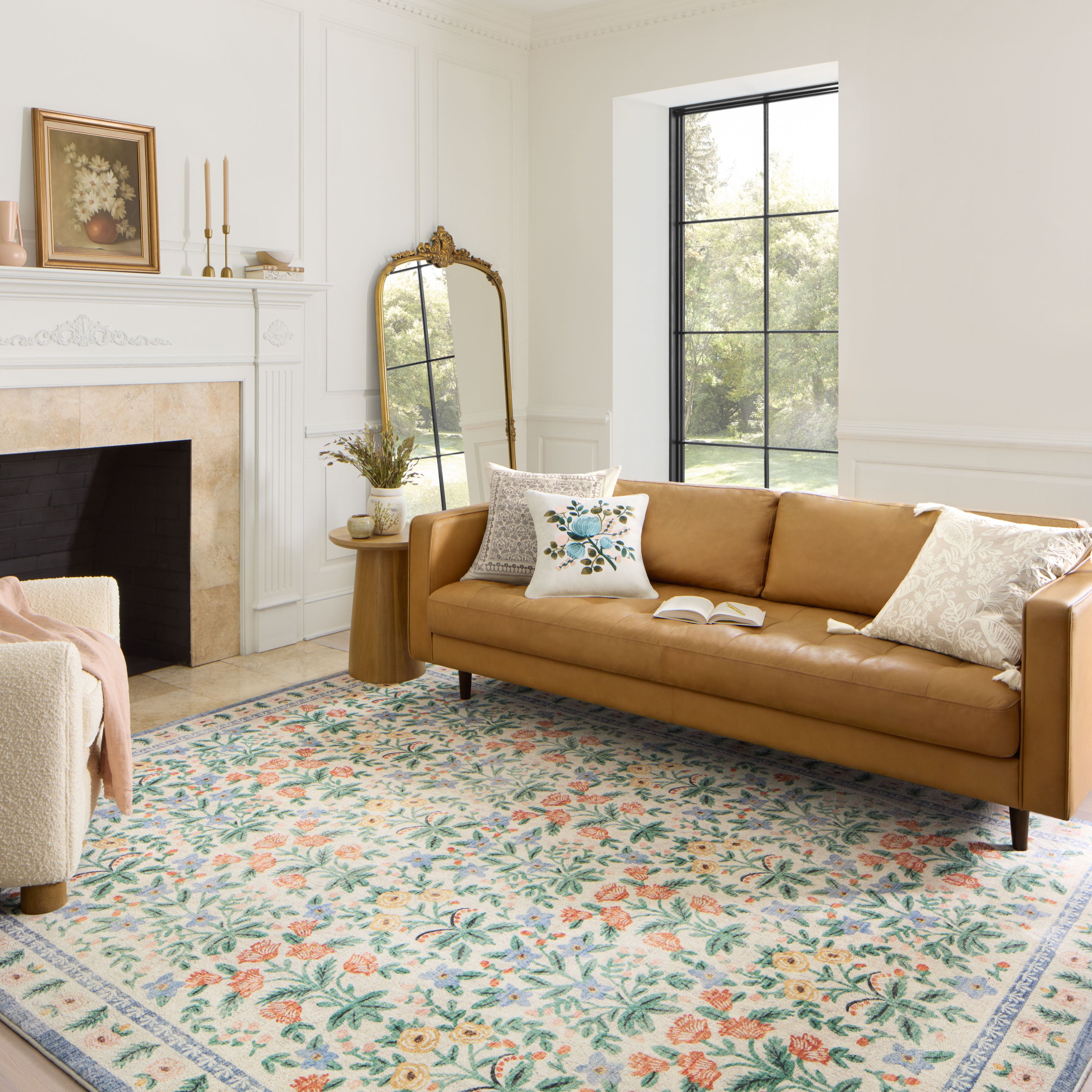 Rifle Paper Co. x Loloi Eden Mughal Garden Cream Rug - Rug & Weave