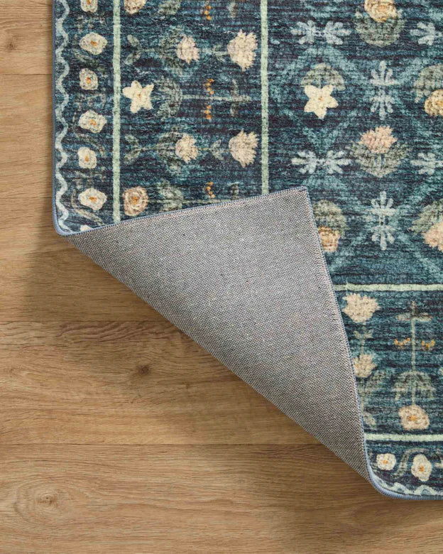 Rifle Paper Co. X Loloi/ Eden Lattice Indigo Rug 0-RUGS-patterned Loloi