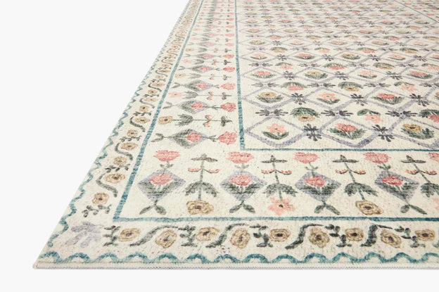 Rifle Paper Co. X Loloi Eden Lattice Ivory Rug 0-RUGS-patterned Loloi