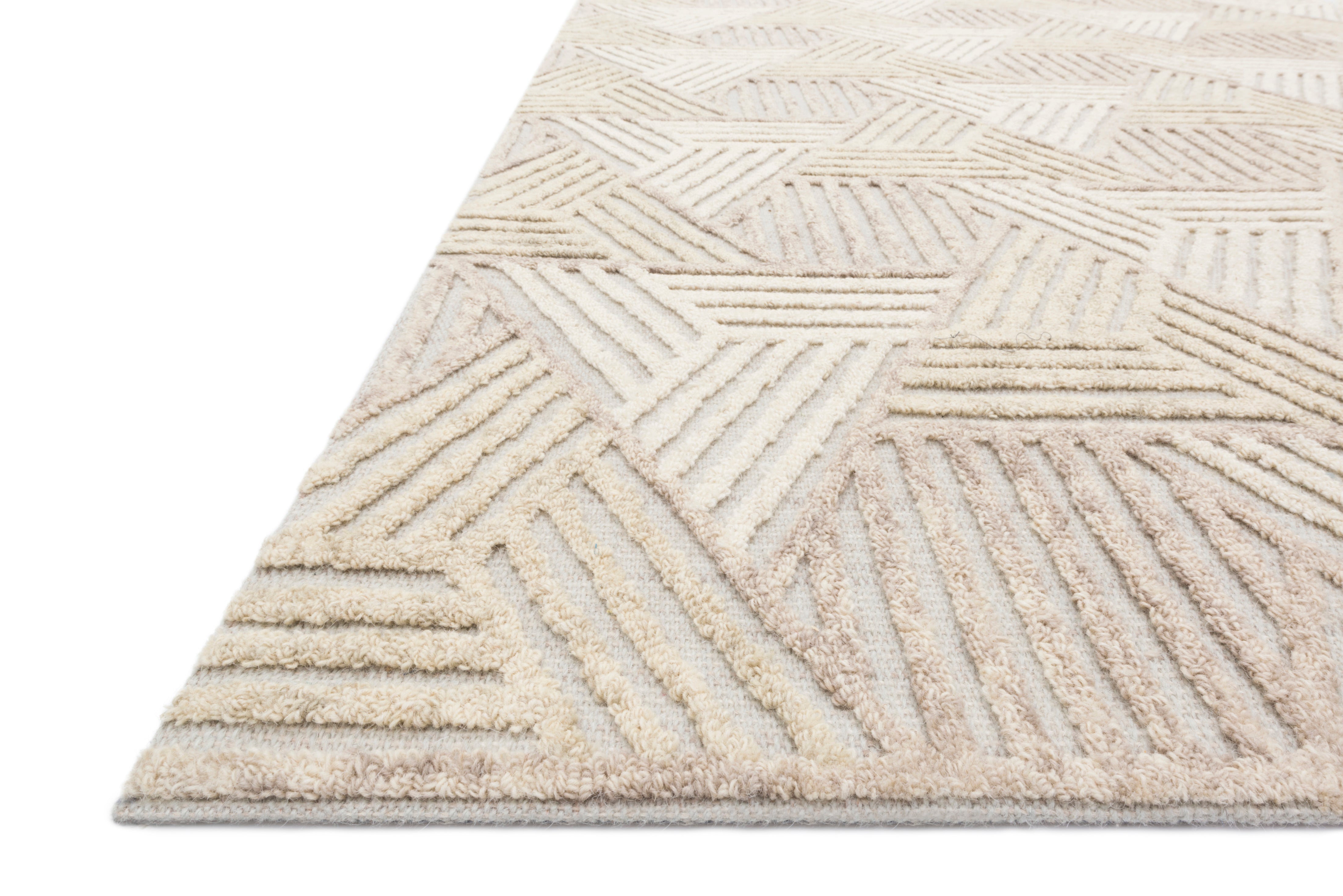 Loloi Ehren Oatmeal / Ivory Rug RUGS - wool Loloi