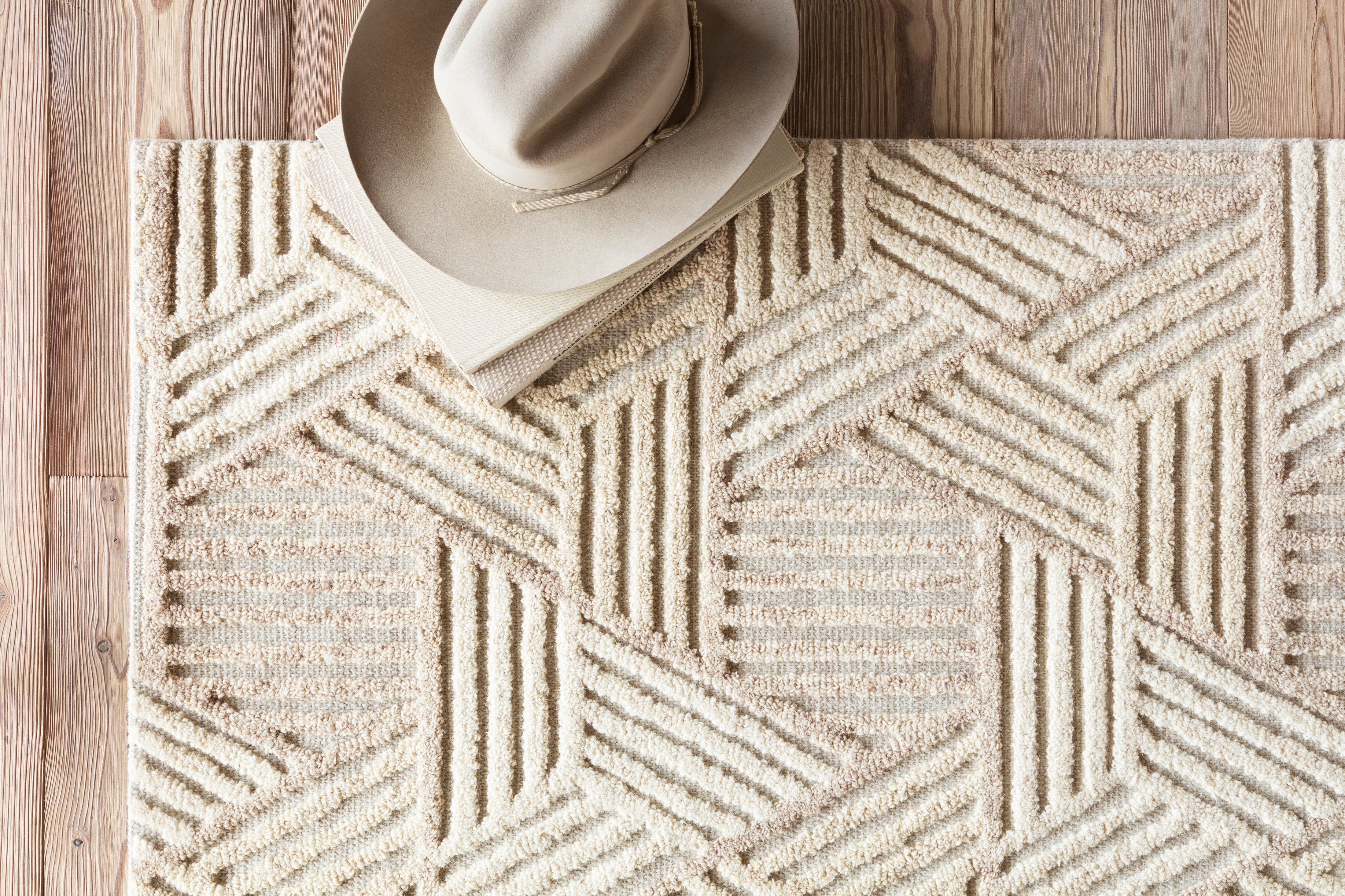 Loloi Ehren Oatmeal / Ivory Rug RUGS - wool Loloi