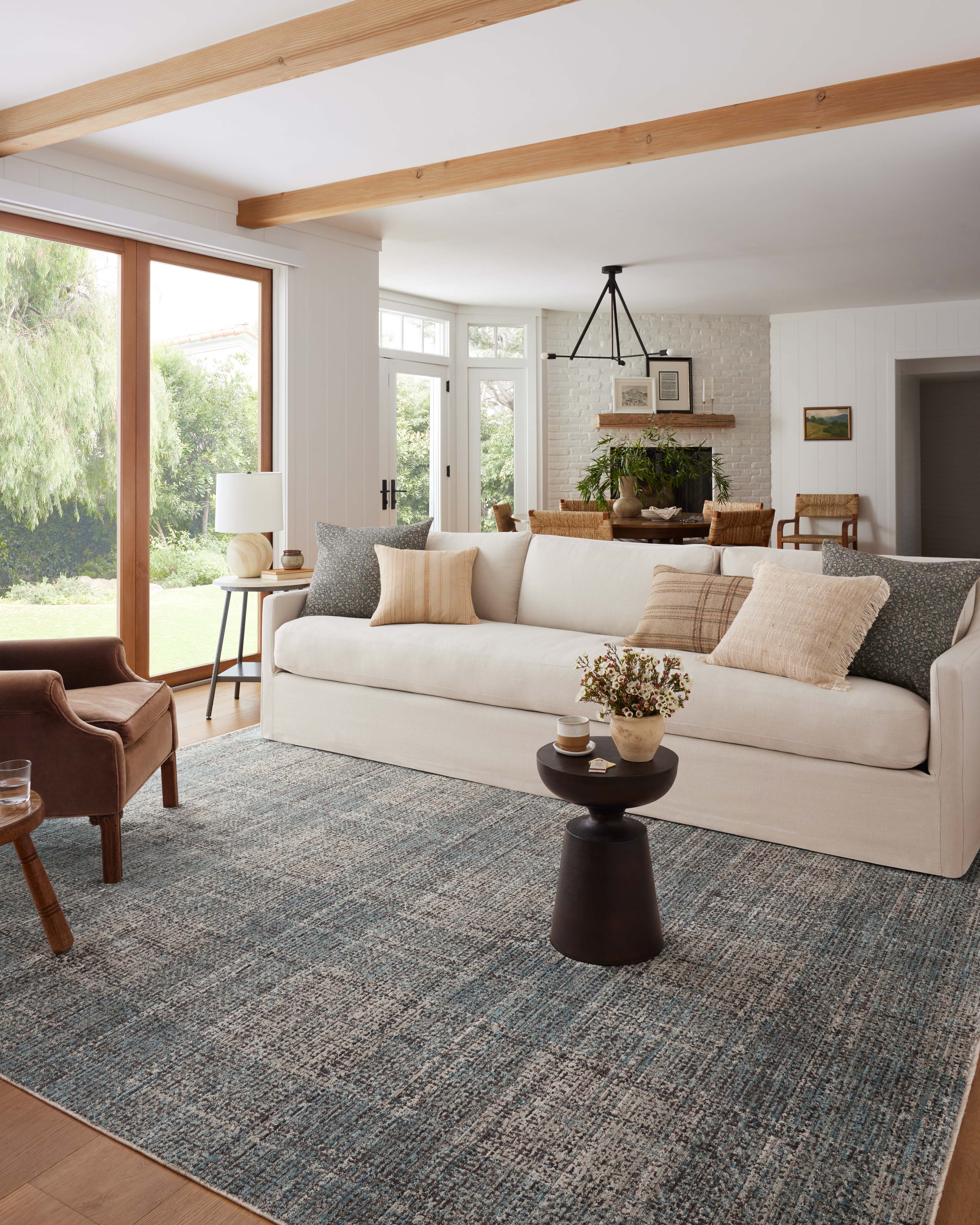 Angela Rose x Loloi Ember Denim / Charcoal Rug 0-RUGS-patterned Loloi