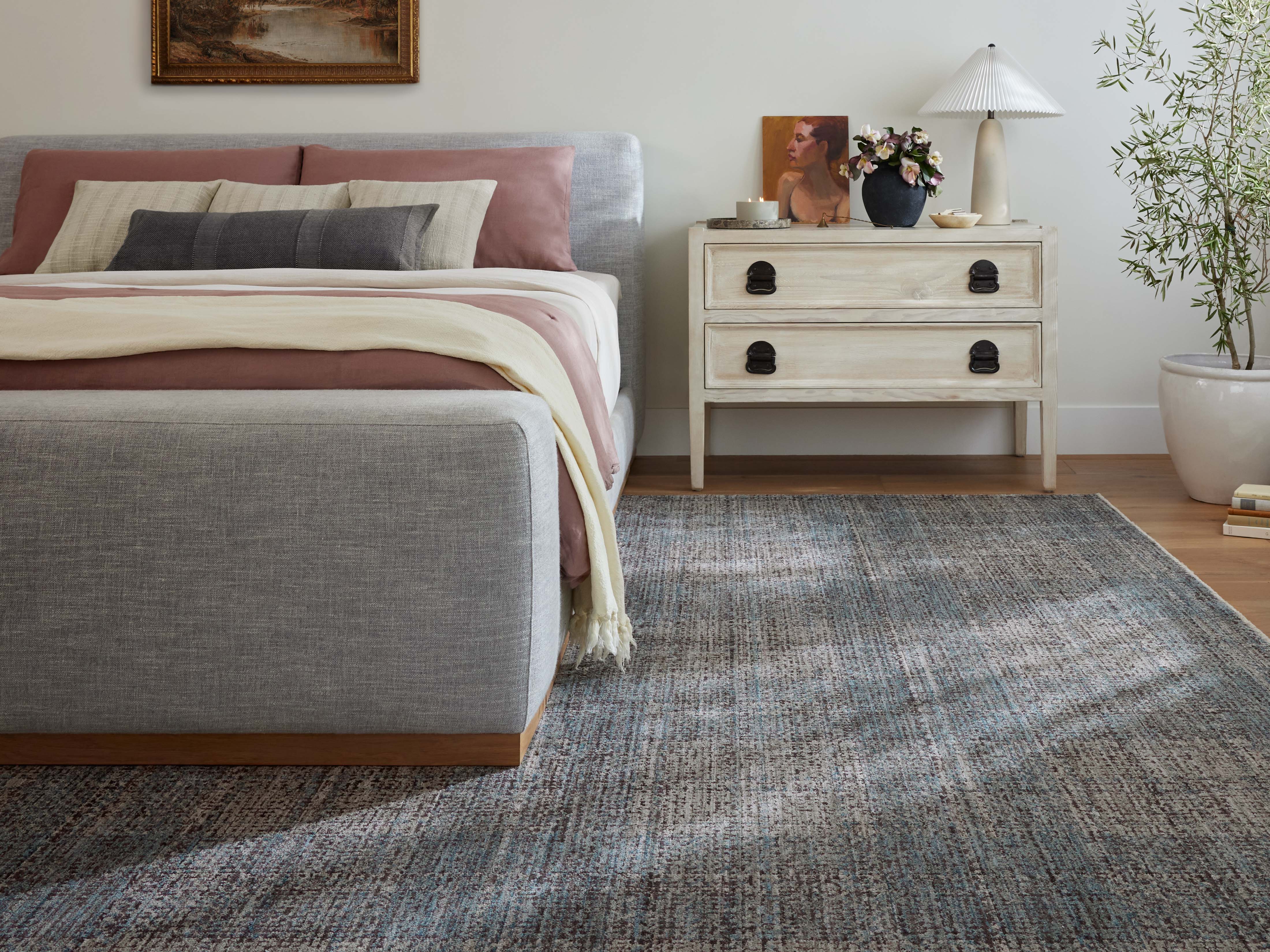 Angela Rose x Loloi Ember Denim / Charcoal Rug 0-RUGS-patterned Loloi