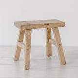 Extra Small Elm Wood Stool - Rug & Weave