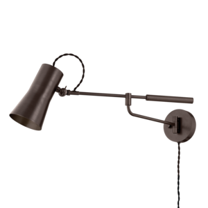 Novel Plug-In Sconce by Lauren Liess, Bronze