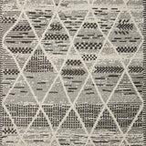 Loloi Fabian Charcoal / Ivory Diamond Rug 2-RUGS - patterned Loloi