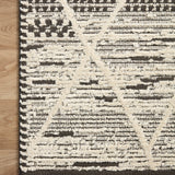 Loloi Fabian Charcoal / Ivory Diamond Rug 2-RUGS - patterned Loloi