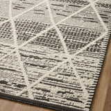 Loloi Fabian Charcoal / Ivory Diamond Rug 2-RUGS - patterned Loloi