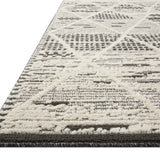Loloi Fabian Charcoal / Ivory Diamond Rug 2-RUGS - patterned Loloi
