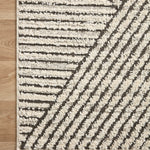 Loloi Fabian Charcoal / Ivory Linear Rug 2-RUGS - patterned Loloi
