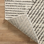 Loloi Fabian Charcoal / Ivory Linear Rug 2-RUGS - patterned Loloi