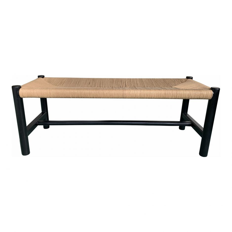 Haga Bench - Black - Rug & Weave