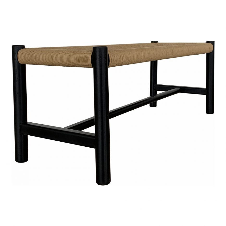 Haga Bench - Black - Rug & Weave