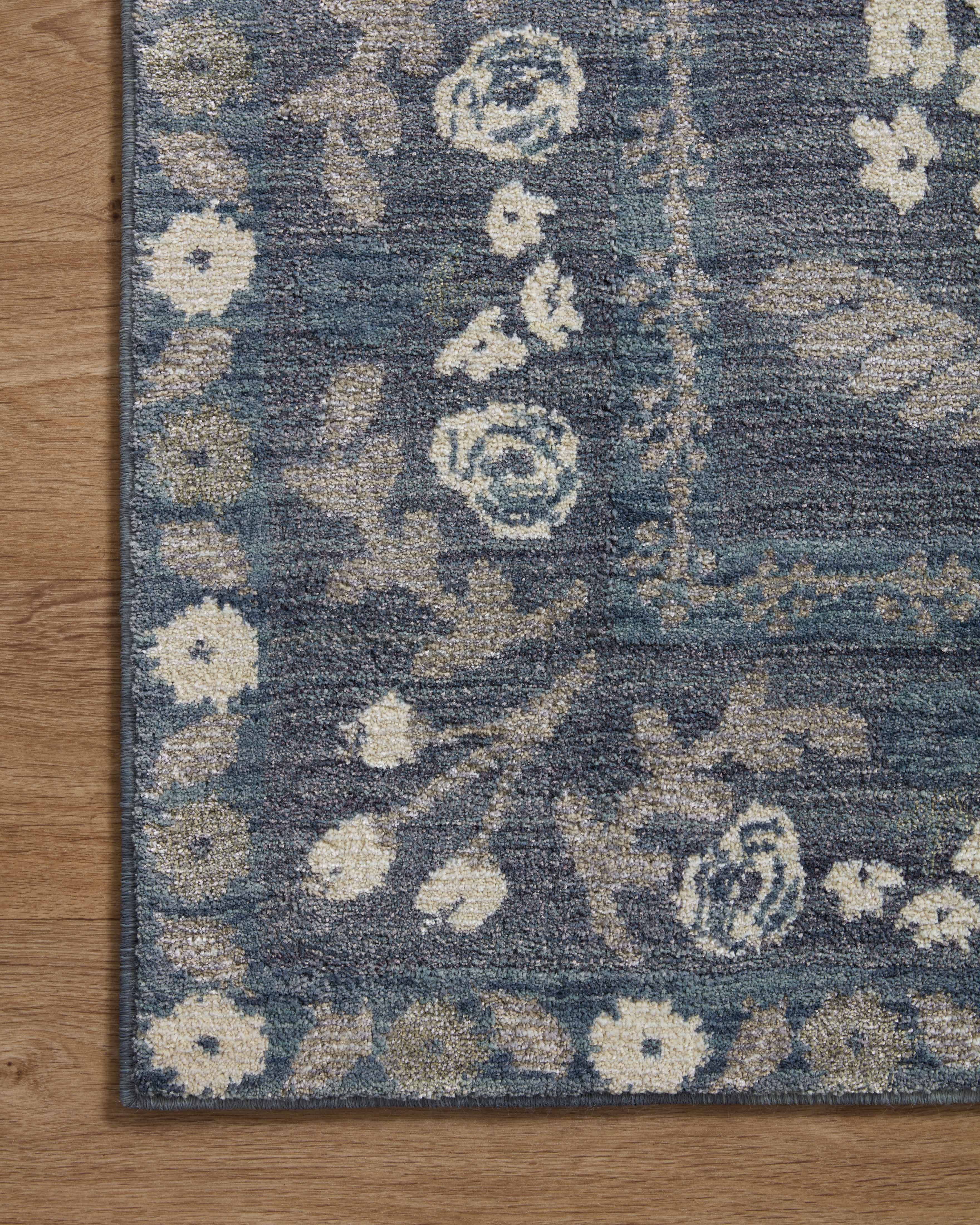 Rifle Paper Co. x Loloi Fiore Navy Grey Rug 3 - RUGS - patterned Loloi