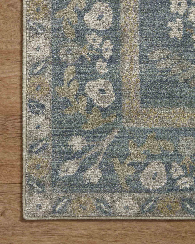 Rifle Paper Co. X Loloi/ Fiore Slate/ Sage Rug 3 - RUGS - patterned Loloi