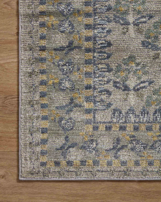 Rifle Paper Co. X Loloi/ Fiore Forte Grey Rug 0-RUGS-patterned Loloi