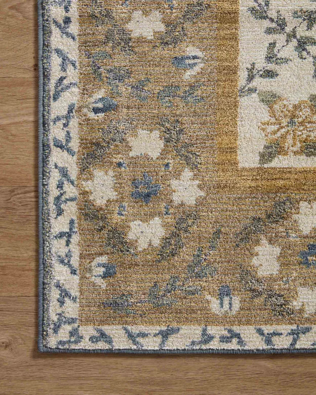 Rifle Paper Co. X Loloi/ Fiore Belvedere Gold Rug 3 - RUGS - patterned Loloi