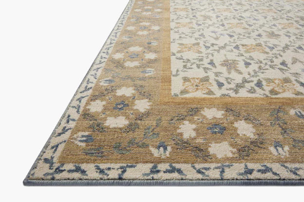 Rifle Paper Co. X Loloi/ Fiore Belvedere Gold Rug 3 - RUGS - patterned Loloi