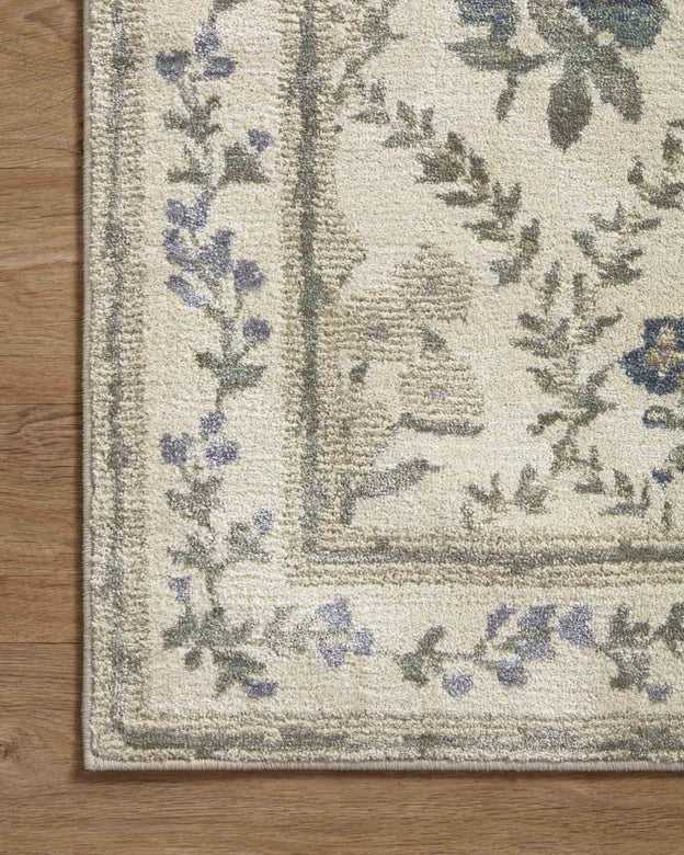 Rifle Paper Co. X Loloi/ Fiore Hawthorne Ivory Rug 3 - RUGS - patterned Loloi