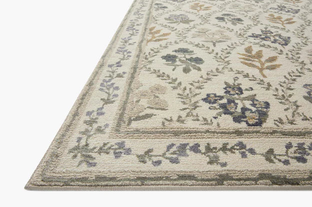 Rifle Paper Co. X Loloi/ Fiore Hawthorne Ivory Rug 3 - RUGS - patterned Loloi
