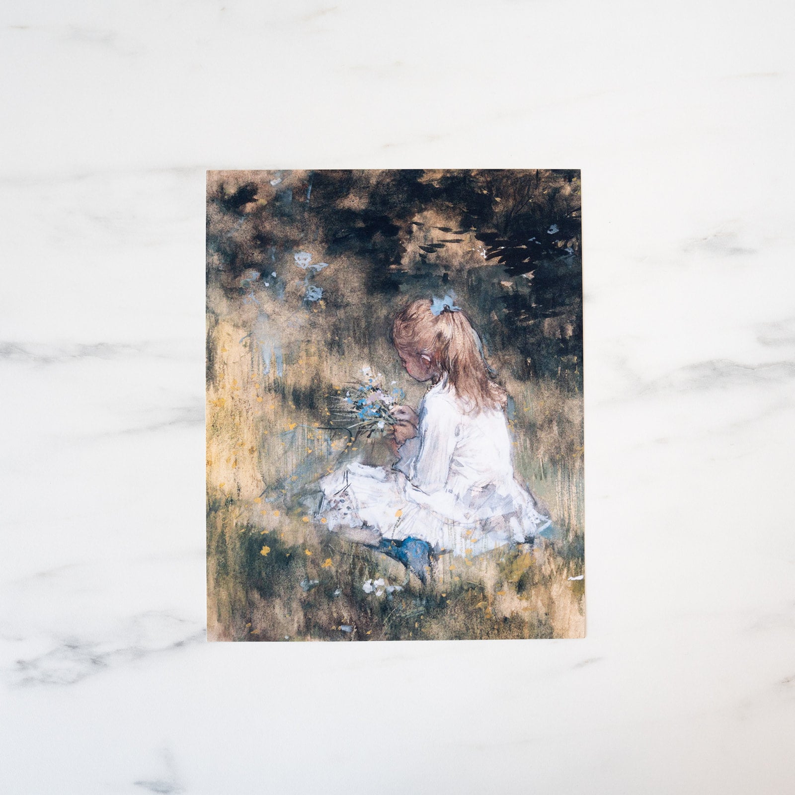 Flower Girl Art Print - Rug & Weave