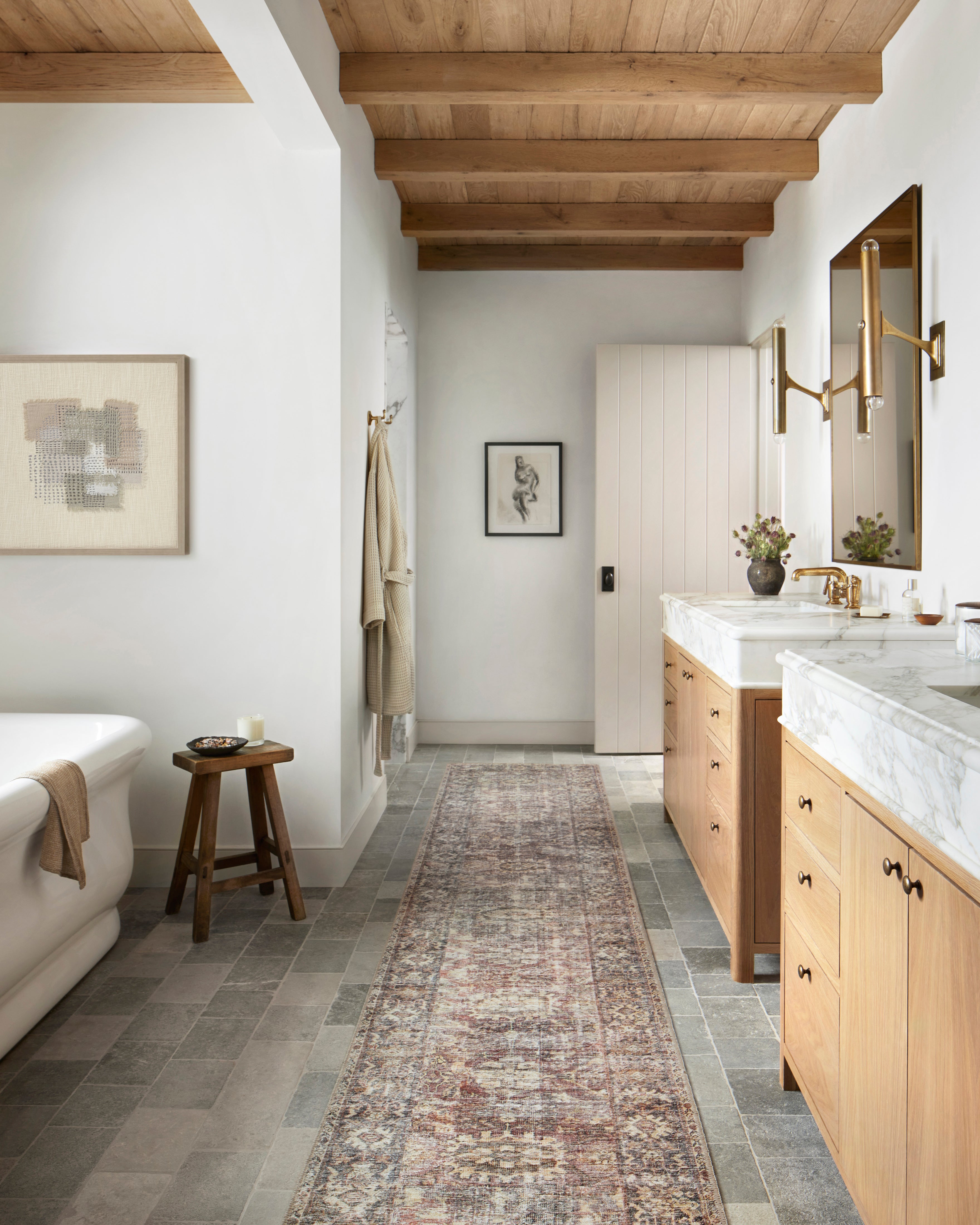 Amber Lewis x Loloi Georgie Bordeaux / Antique Rug 0-patterned rugs Loloi