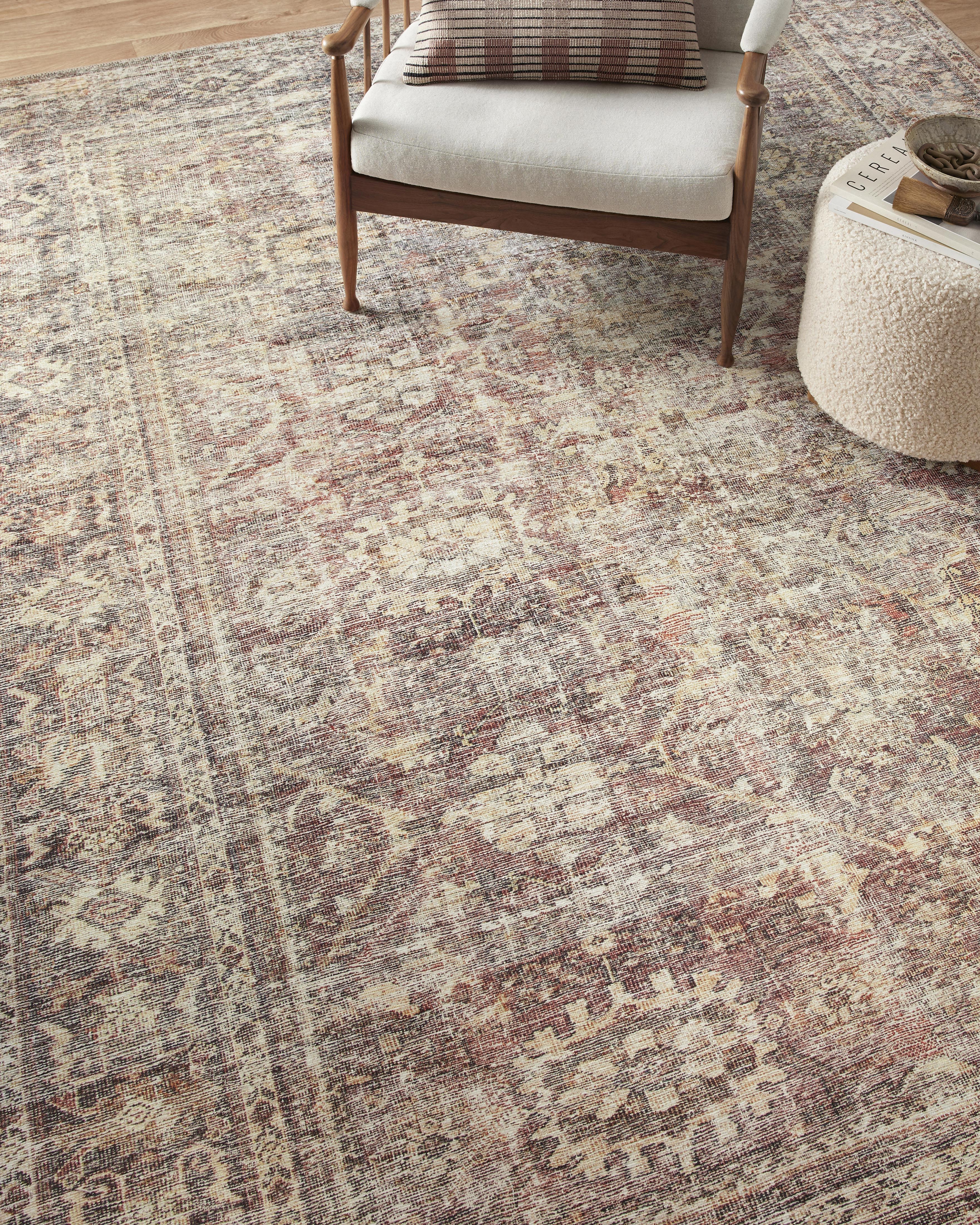 Amber Lewis x Loloi Georgie Bordeaux / Antique Rug 0-patterned rugs Loloi