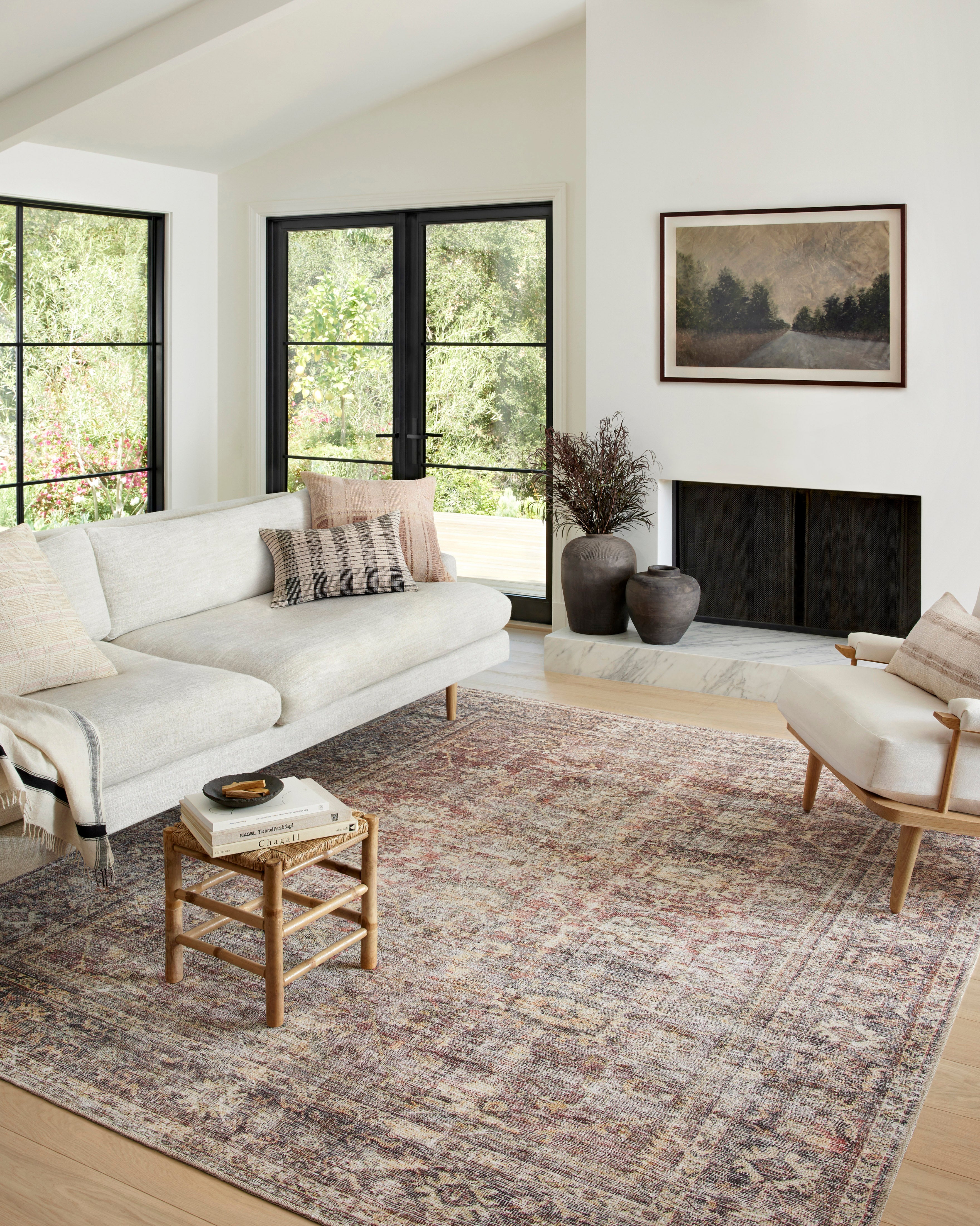 Amber Lewis x Loloi Georgie Bordeaux / Antique Rug 0-patterned rugs Loloi