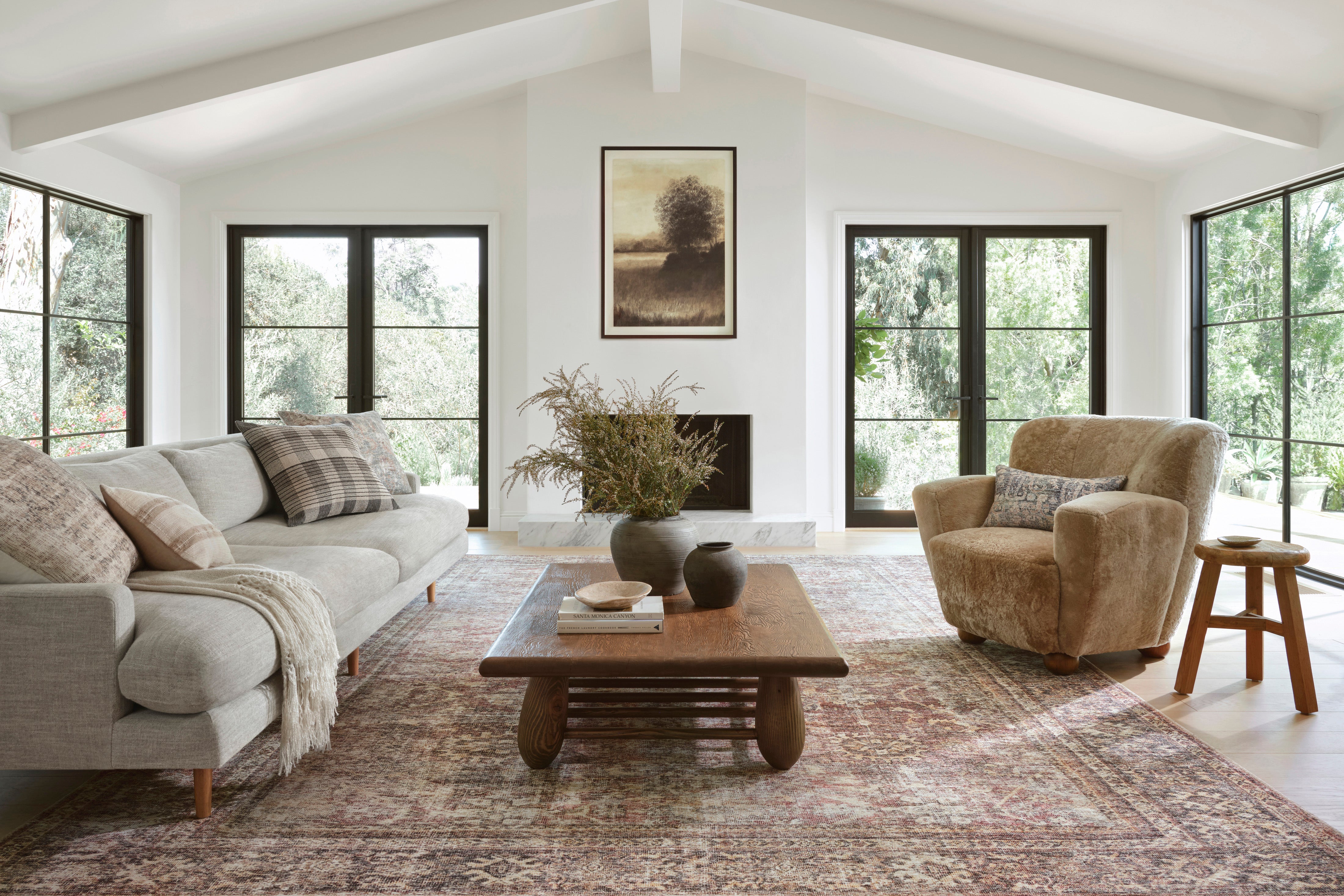 Amber Lewis x Loloi Georgie Bordeaux / Antique Rug 0-patterned rugs Loloi
